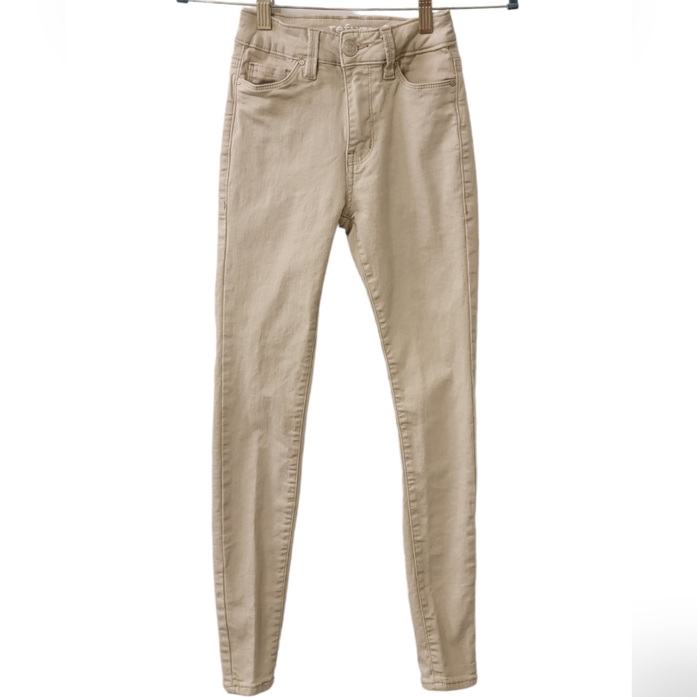 Refuge High Rise Super Skinny Beige Jeans Women's Size 00